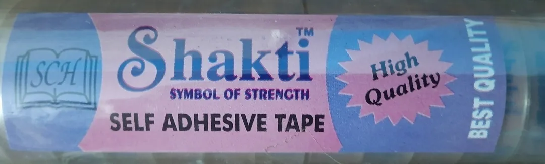 Shakti Self Adhesive Tape 13 mm, 36 Yard Transparent Tape, 1 Pack of 12 Roll